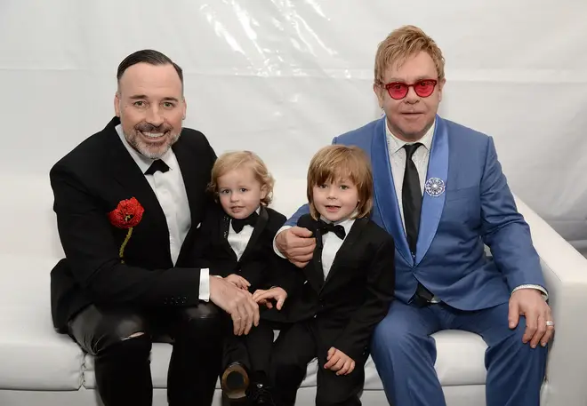 wife and children of elton john